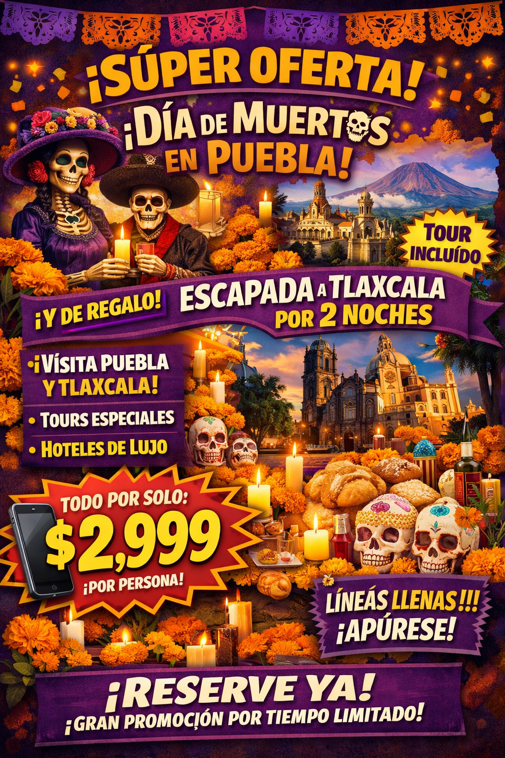 Escapada a Tlaxcala por 2 Noches